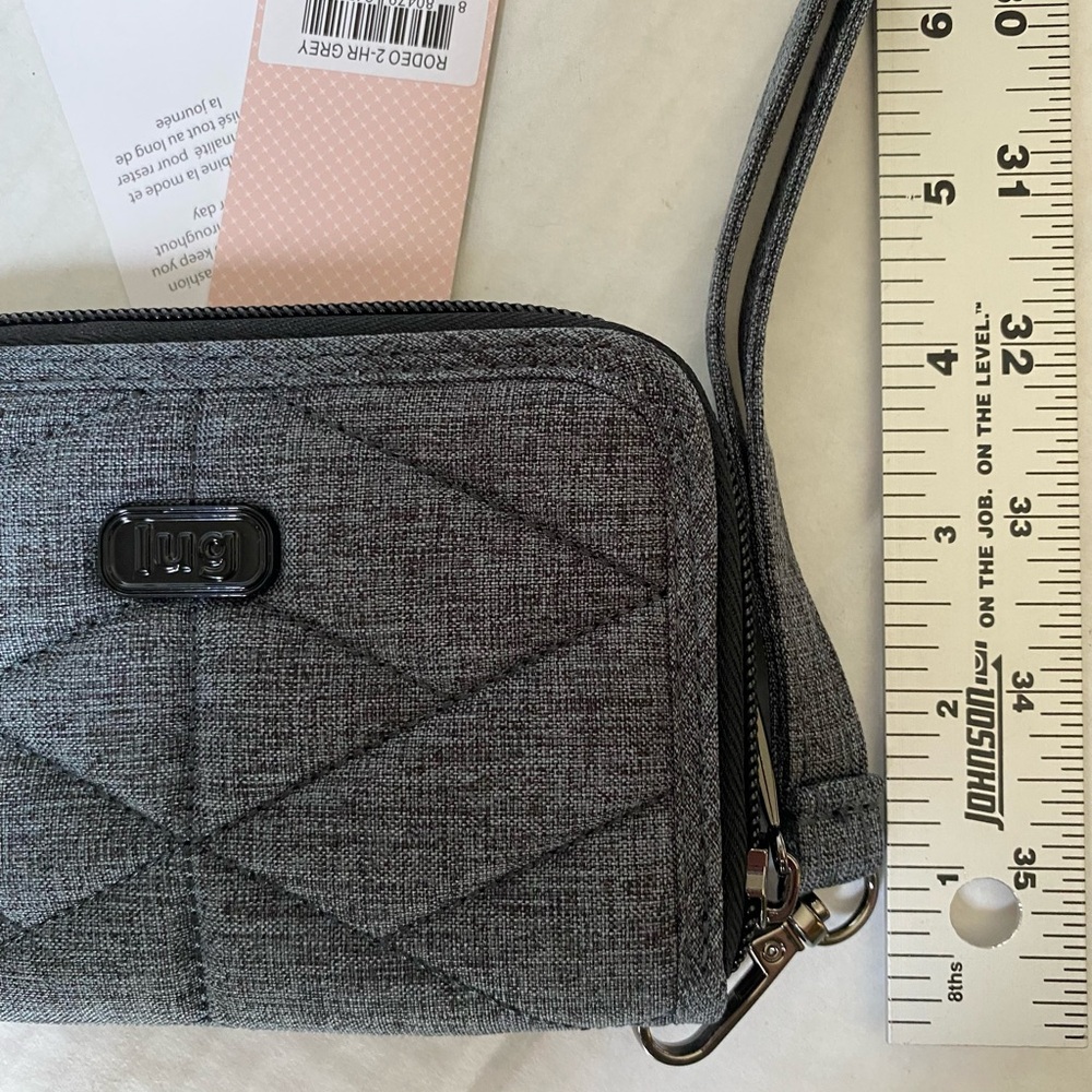 Lug Rodeo 2 Wallet Wristlet Heather Grey New - Picture 16 of 16